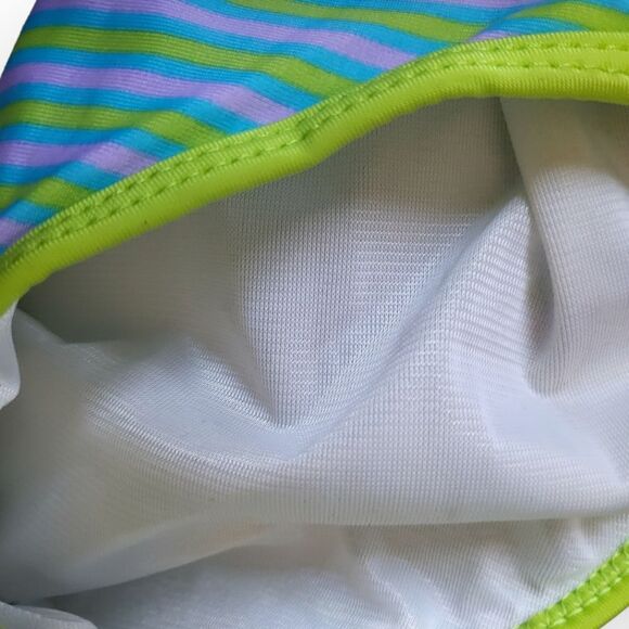 Baby Buns Inc. Stripe Butterfly Applique Toddler Baby Swimsuit - Picture 5 of 5